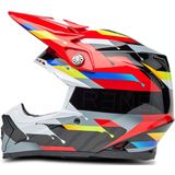 Crosshelm Bell Moto-9S Flex Zwart-Rood