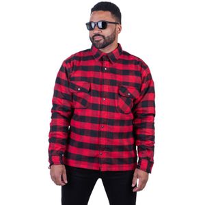 Motorshirt Course Thunder - Gevoerd - Met Beschermers - Zwart