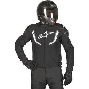 Jas Alpinestars T-GP V2 Waterproof Zwart-Wit