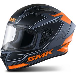 Integraalhelm SMK Stellar Adox Zwart-Oranje