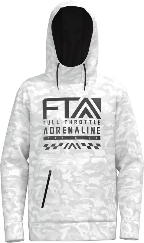 Hoodie FTA Stylz Tech P-O - Wit - Lichtgewicht - Duurzaam