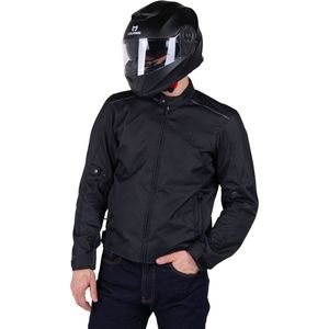 Motorjas - Course 1.5 - Zwart - Slijtvast 600D Polyester - Met Beschermers