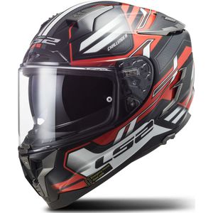 Integraalhelm LS2 FF327 CHALLENGER Spin Zwart-Rood-Wit