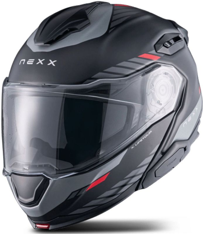 X.Lifetour - Modulaire Helm - Geluidsarm - Zwart - Kunststof