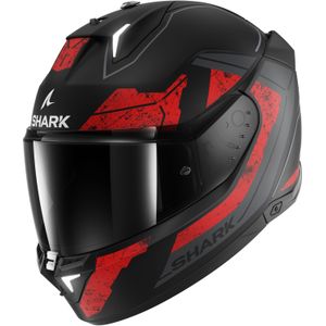 Integraalhelm Shark Skwal i3 Rhad Mat Zwart-Chrome-Rood