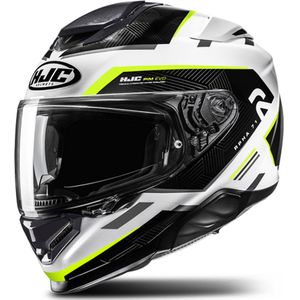 Integraalhelm HJC RPHA 71 Ellon Wit-Fluo Geel-Zwart
