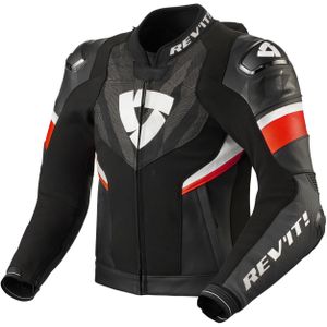 Motorjas Rev'It! Hyperspeed 2 Pro Zwart-Neon Rood