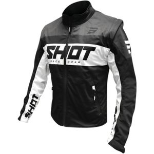 Shot - Race Jas - Winddicht - Waterbestendig - Softshell - Verwijderbare Mouwen