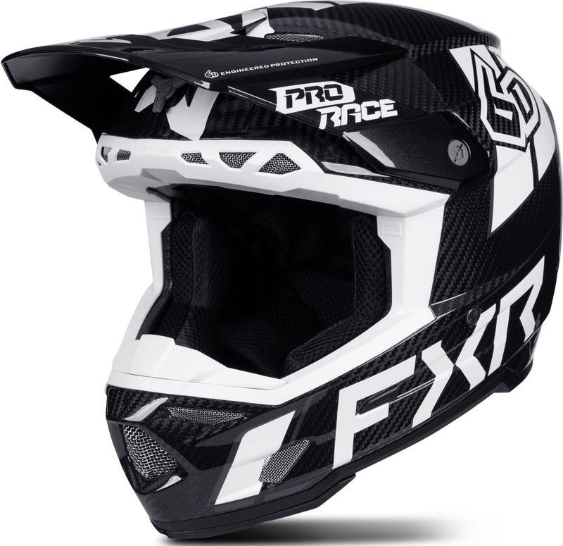 FXR - ATR-3 - Crosshelm - Gedurfde Graphics - 3K Koolstofvezelcomposiet