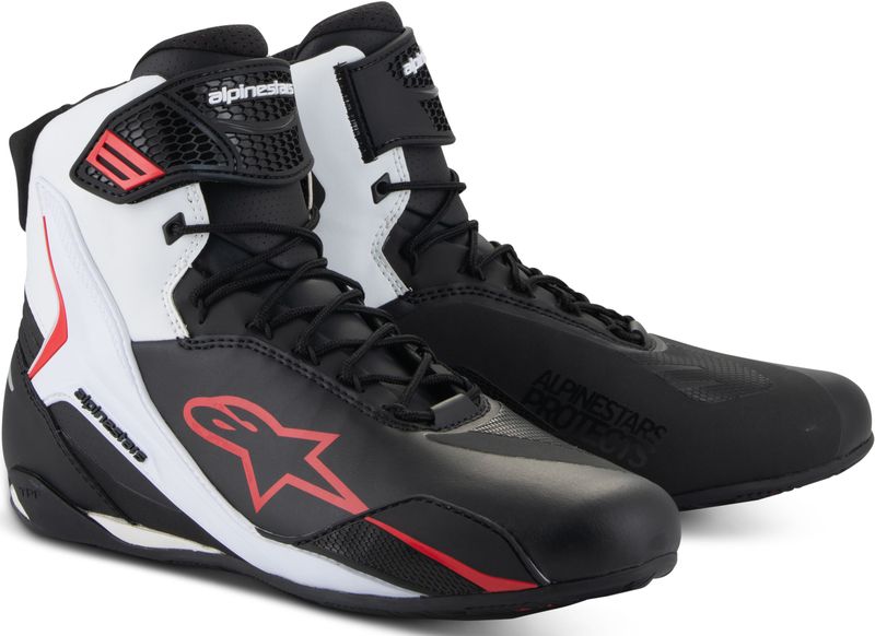 Faster-4 - Motorlaarzen - Zwart - Microvezel - Ademend