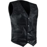 Richa - Gilet - Leer - Vintage Behandeld - Met Veters en Drukknopen