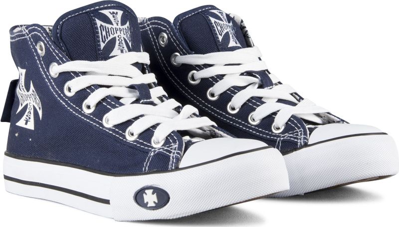 West Coast Choppers - Warrior - Nette Schoenen - Marineblauw - Soft Sole