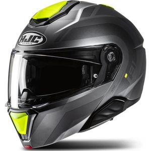 HJC - i91 - Systeemhelm - Zwart Geel - Polycarbonaat