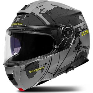 Schuberth C5 Globe - Helm - Grijs - Zwart - Systeemhelm
