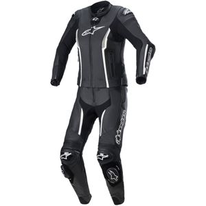 Leren 2-delig Motorpak Dames Piece Alpinestars Stella Missile V2 Zwart-Wit