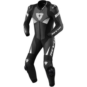 Leren Motorpak Rev'It! Piece Suit Argon 2 Zwart-Wit