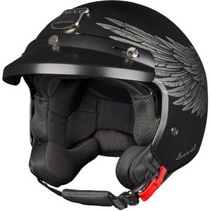 Jethelm Nexx Y.10 Eagle Rider Zwart-Grijs MT