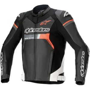 Motorjas Alpinestars GP Force Leather Airflow Zwart-Wit-Rood