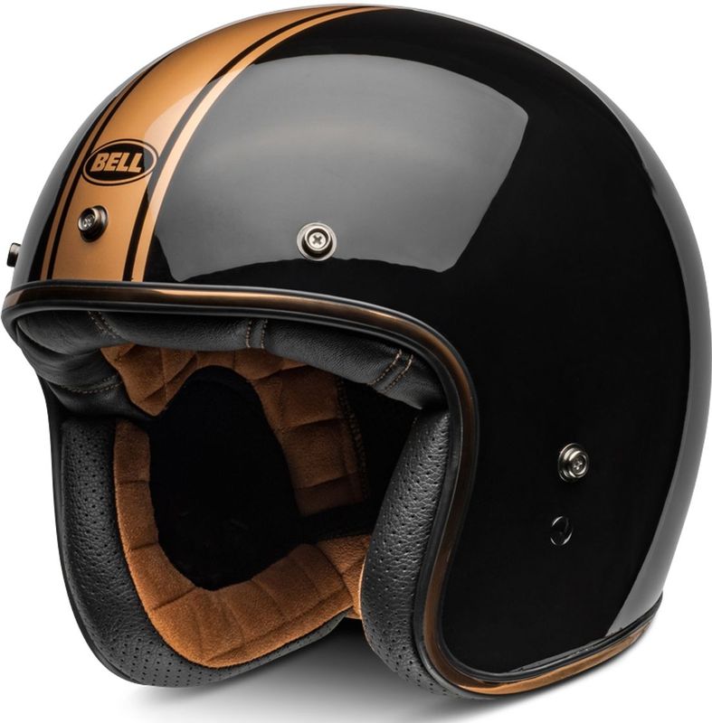Bell - Moto Custom 500 - Open Helm - Gloss Black/Bronze - Veilig en Comfortabel
