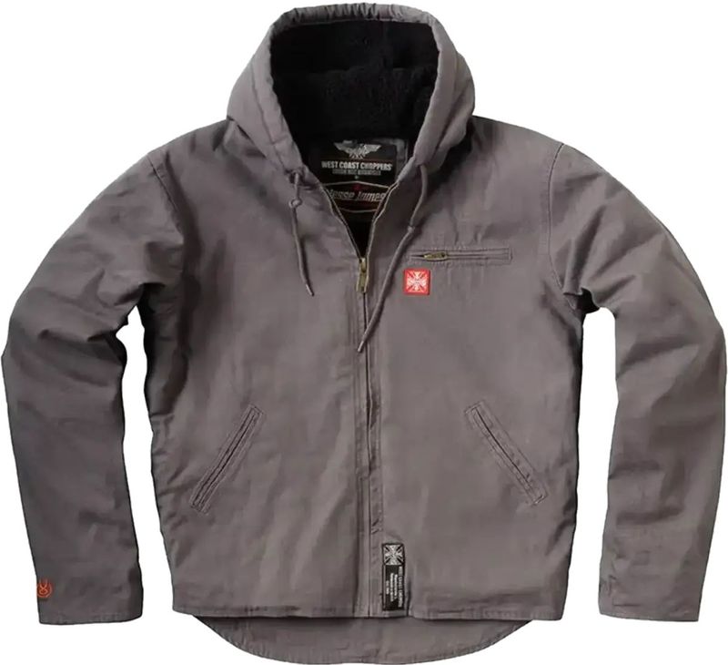 Jas West Coast Choppers Heavy Duty Sherpa-Gevoerd Canvas