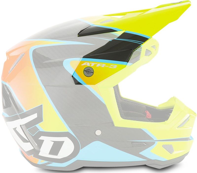 ATR-3Y - Helmklep - Zwart - Voor 6D Helmen