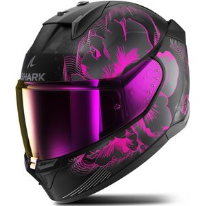 Integraalhelm Shark D-Skwal 3 Mayfer Mat Zwart-Violet-Antraciet