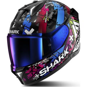 Integraalhelm Shark Skwal i3 Hellcat Zwart Chroom-Blauw