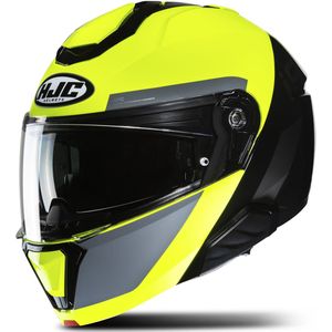 Modulaire Helm HJC i91 Bina MC3H Zwart-Neon Geel