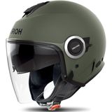 Airoh - Helyos Color - Open Helm - Mat Militair Groen - Duurzaam Materiaal