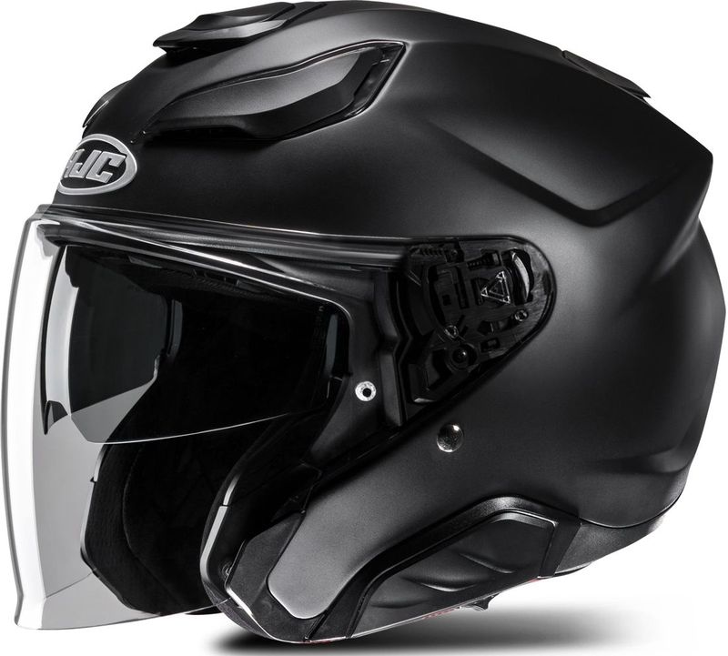 HJC - F31 - Jethelm - Flat - Glasvezel - Zwart