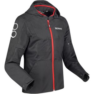 Motorjas Bering Profil Zwart-Rood