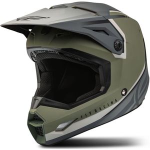 Fly Racing - Kinetic - Crosshelm - Zwart - Polymeer - Lichtgewicht