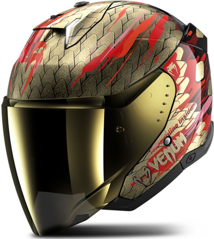 Shark - Skwal I3 Jet Venum - Integraalhelm - Zwart / Rood / Goud