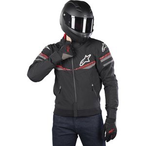 Motorjas met Capuchon Alpinestars Sector V2 Tech Zwart-Rood