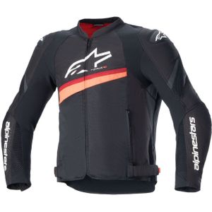 Motorjas Alpinestars T-GP Plus R V4 Airflow Zwart-Neon Rood