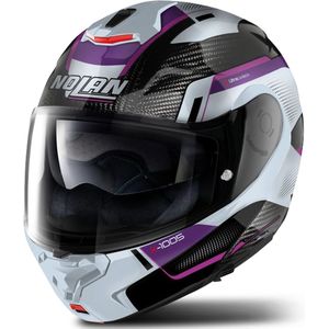 Modulaire Helm X-Lite X-1005 Ultra Carbon Wit-Paars