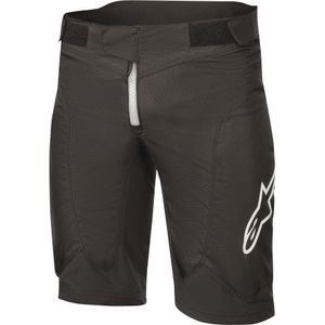 Korte Mountainbikebroek Alpinestars Vector Jeugd Zwart-Wit