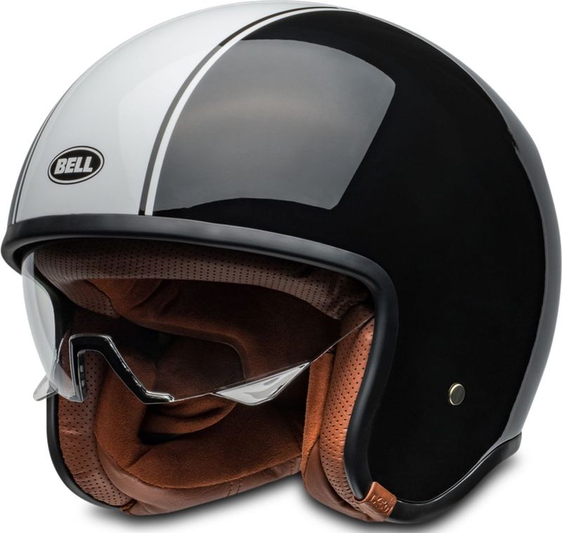 Bell - TX501 Rally - Open Helm - Gloss Black / White