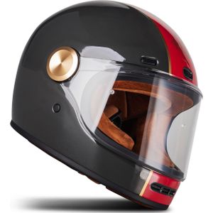 Ride & Sons - Voyager - Integraalhelm - Retro - D-ring Sluiting - BT-ready