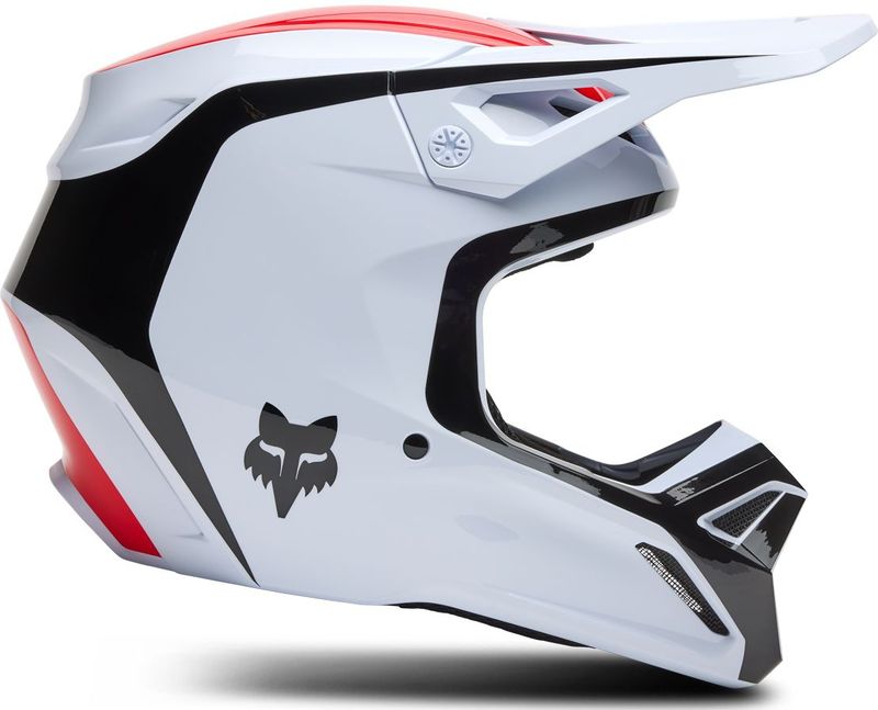 Crosshelm FOX V1 Flow Wit-Rood