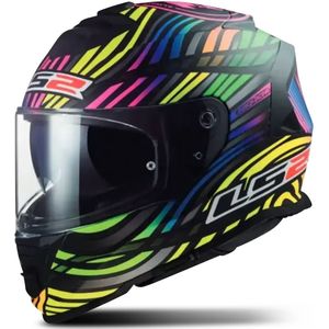 Integraalhelm LS2 FF800 Storm II Power Mat Zwart-Regenboog