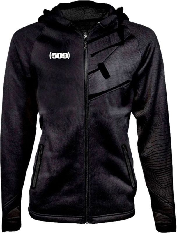 509 - Tech Zip - Hoodie - Zwart - Waterafstotend - Winddicht