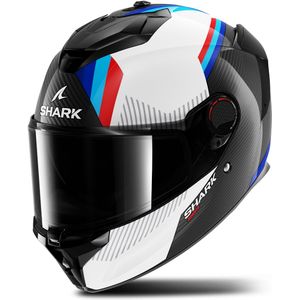 Shark - Spartan GT Pro - Integraalhelm - Zwart Wit Blauw - Carbon