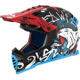 LS2 - Fast II Mini Starmaw MX437 - Helm - Zwart/Rood - Polycarbonaat