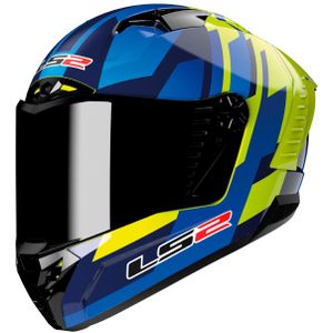 Integraalhelm LS2 FF805 Thunder Carbon Gas Blauw-Hi-Vis Geel