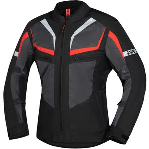 Motorjas iXS Tour Gerona-Air 1.0 Zwart-Grijs-Rood