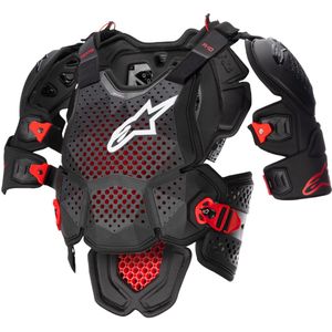 Borstbeschermer Alpinestars A-10 V2 Antraciet-Zwart-Rood