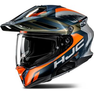 Helm HJC RPHA 60 Quid Adventure Groen-Oranje-Beige
