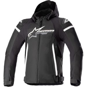 Motorjas Alpinestars Zaca Waterproof Zwart-Wit