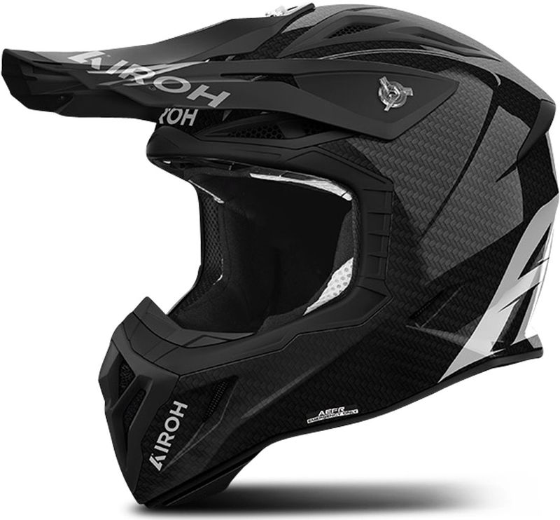 Airoh - Aviator Ace 2 - Crosshelm - Glans Zwart - Carbon